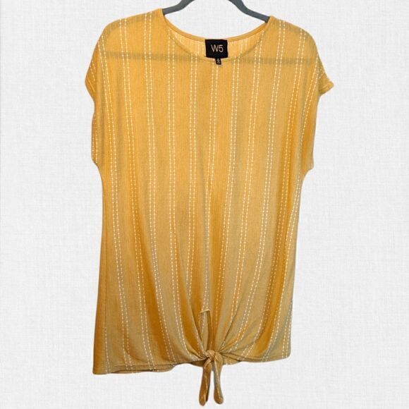 Anthropologie Blouse W5 Concepts Tie Front - Picture 1 of 6